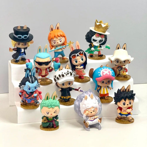 Display figurines Labubu The Monsters x One Piece - 10 boîtes Mystère