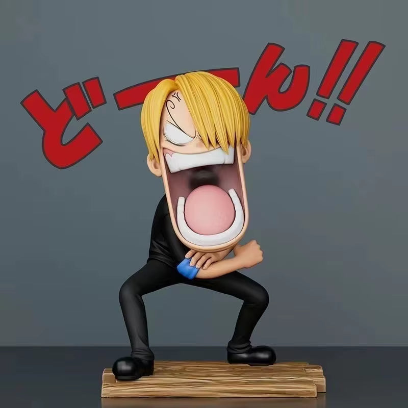 ⭐ Figurines One Piece – Trio Affamé (Luffy, Sanji, Zoro) – Version Expressive 15 cm