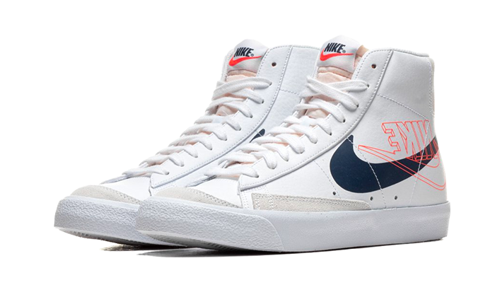 Blazer Mid '77 Reverse Logo White