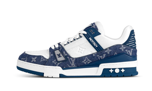 LV Trainer Monogram Denim White Blue