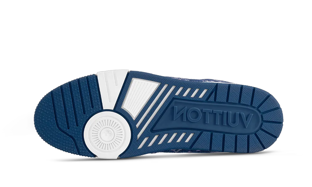 LV Trainer Monogram Denim White Blue