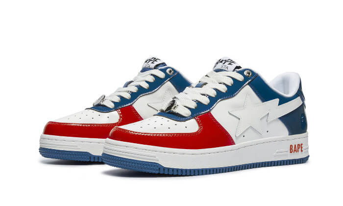 Bape Sta Low White Blue