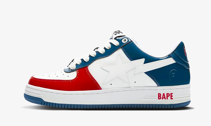Bape Sta Low White Blue