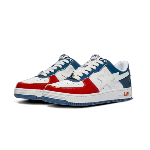 Bape Sta Low White Blue