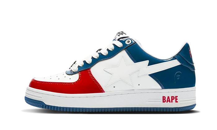 Bape Sta Low White Blue