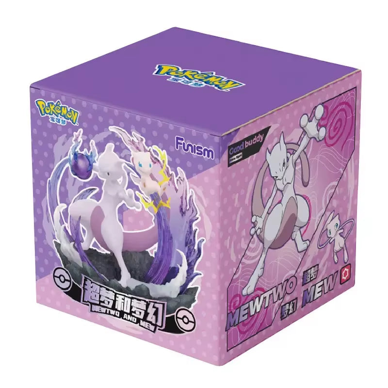 Figurine Mewto et Mew — 15,6 cm — Pokémon