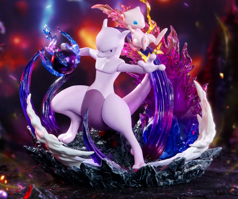 Figurine Mewto et Mew — 15,6 cm — Pokémon