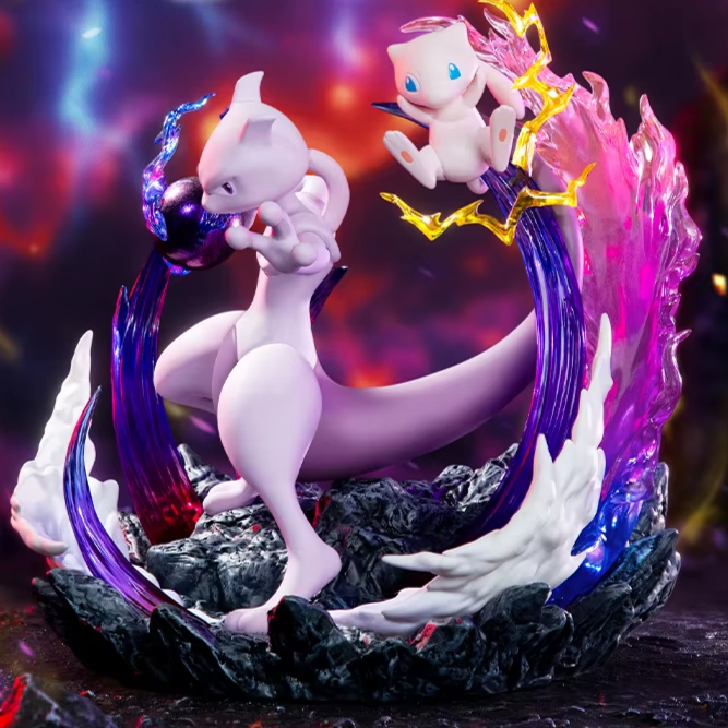 Figurine Mewto et Mew — 15,6 cm — Pokémon