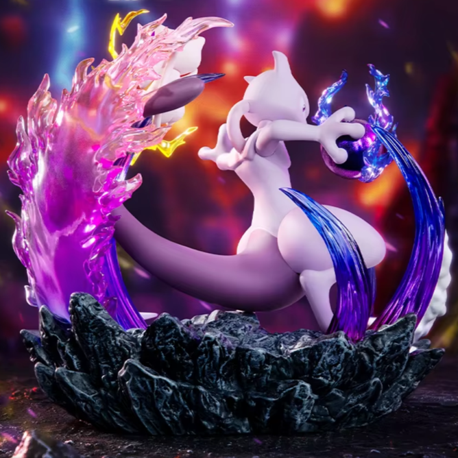 Figurine Mewto et Mew — 15,6 cm — Pokémon