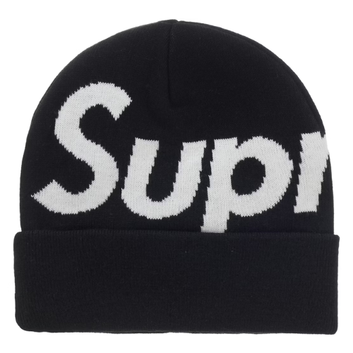 Bonnet Supreme Big Logo Beanie Black - FW25