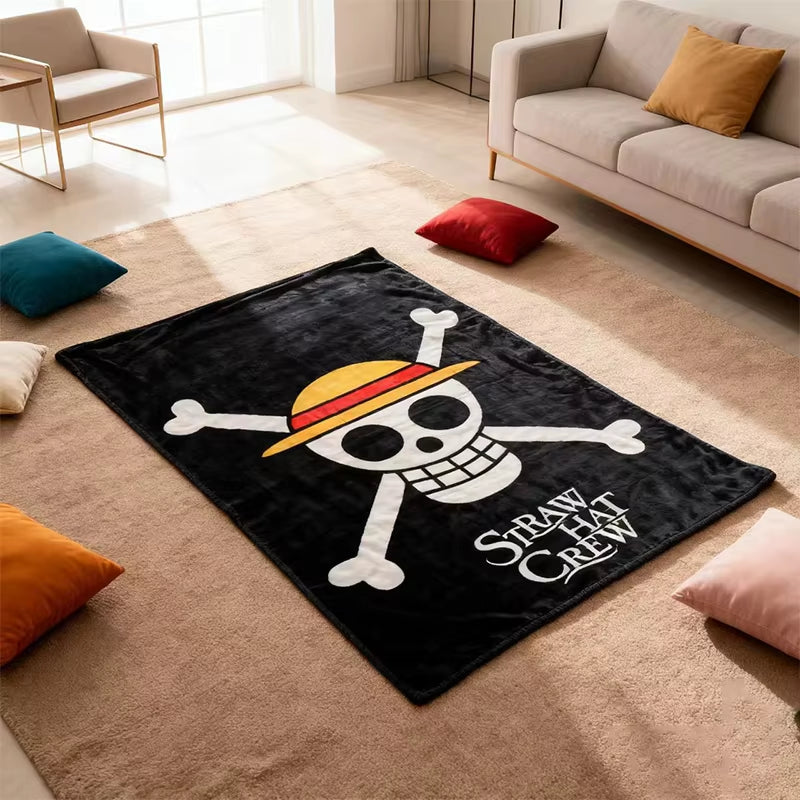 🏴‍☠️ Plaid One Piece 100×150 cm – Flanelle douce, Masterclass automne / hiver
