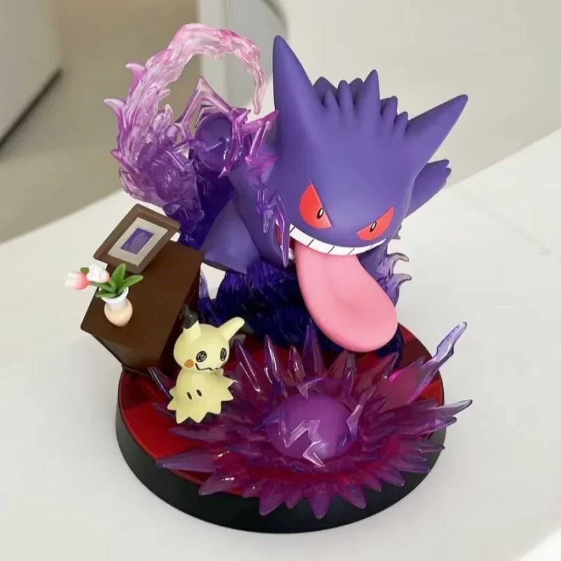 Figurine Pokémon Ectoplasma & Mimiqui – 14 cm