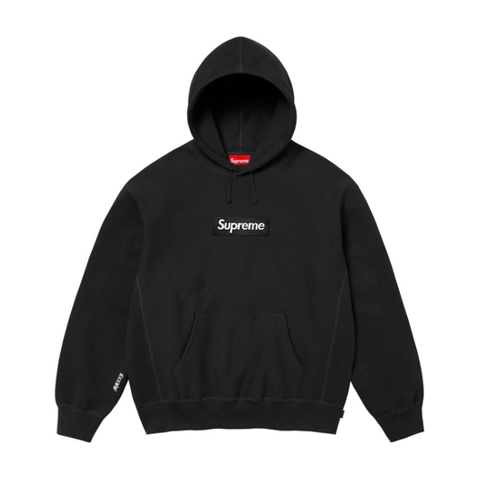 Hoodie Box Logo Supreme — Black — FW25