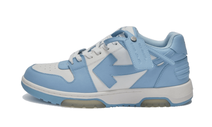 Out Of Office “OOO” Calf Leather White Light Blue