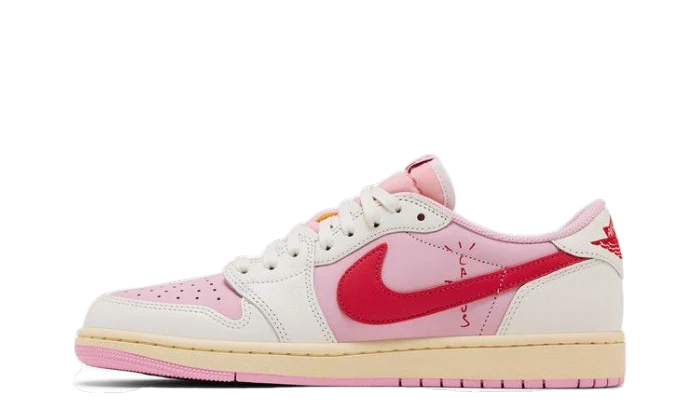 Air Jordan 1 Retro Low OG SP Travis Scott 'Sail Tropical Pink'