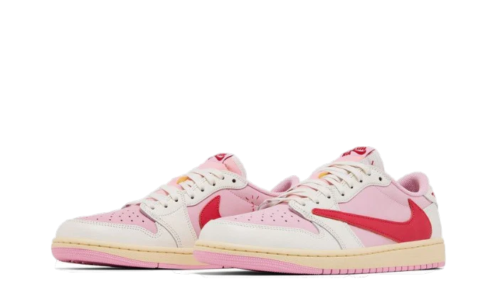 Air Jordan 1 Retro Low OG SP Travis Scott 'Sail Tropical Pink'
