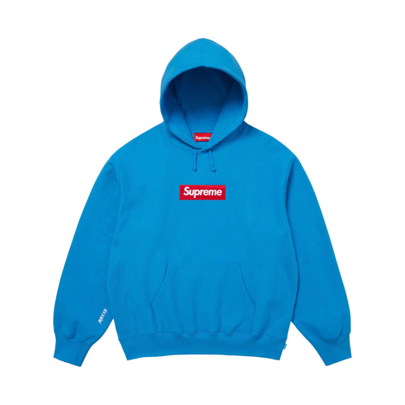 Hoodie Box Logo Supreme — Blue — FW25