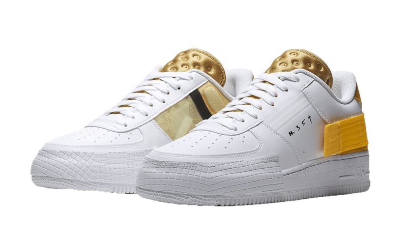 Air Force 1 Low Drop Type White Gold Yellow