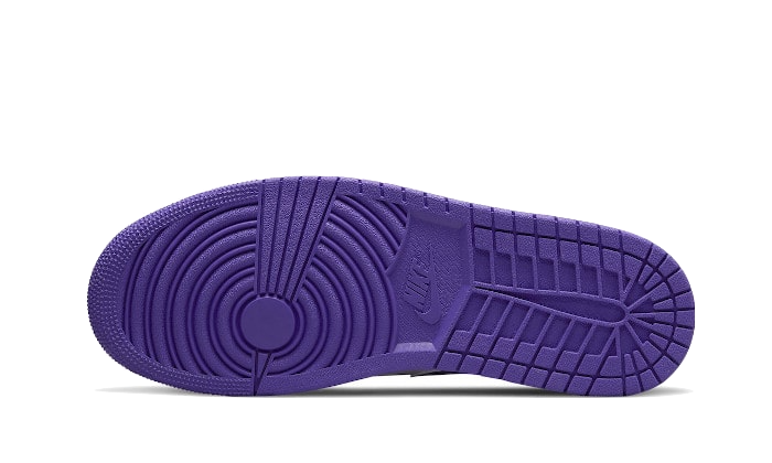 Air Jordan 1 Mid White Black Purple