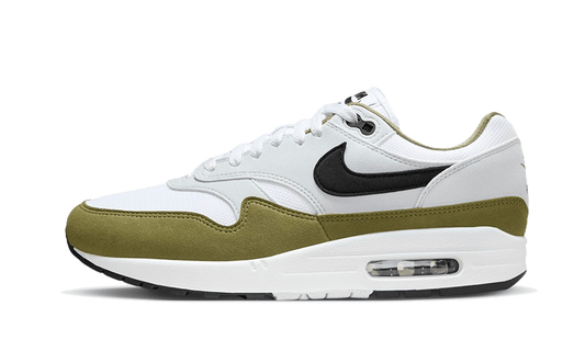 Air Max 1 White Black Medium Olive
