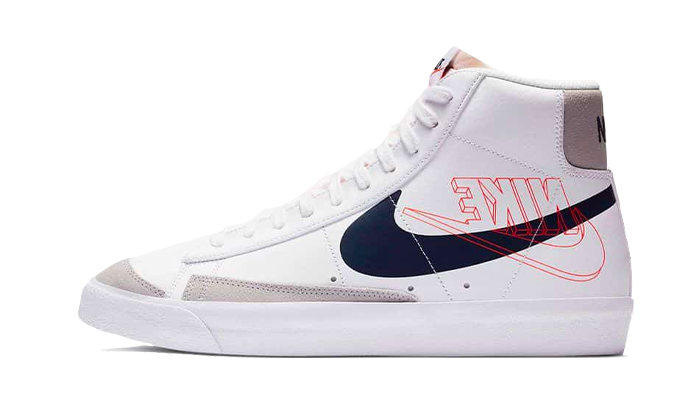 Blazer Mid '77 Reverse Logo White