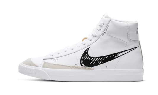 Blazer Mid Sketch Black Swoosh