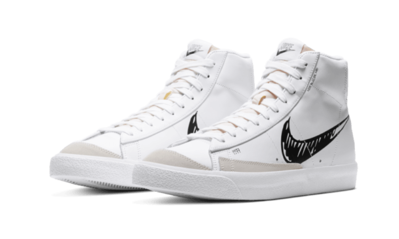 Blazer Mid Sketch Black Swoosh
