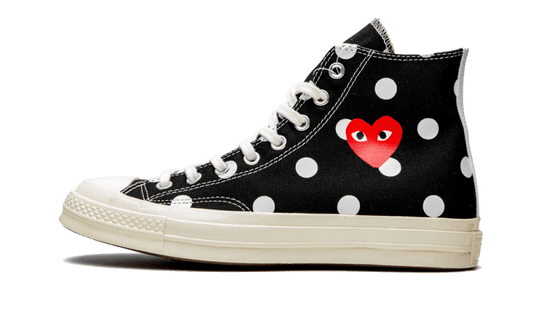 Chuck Taylor All-Star 70s Hi Comme des Garçons PLAY Polka Dot Black