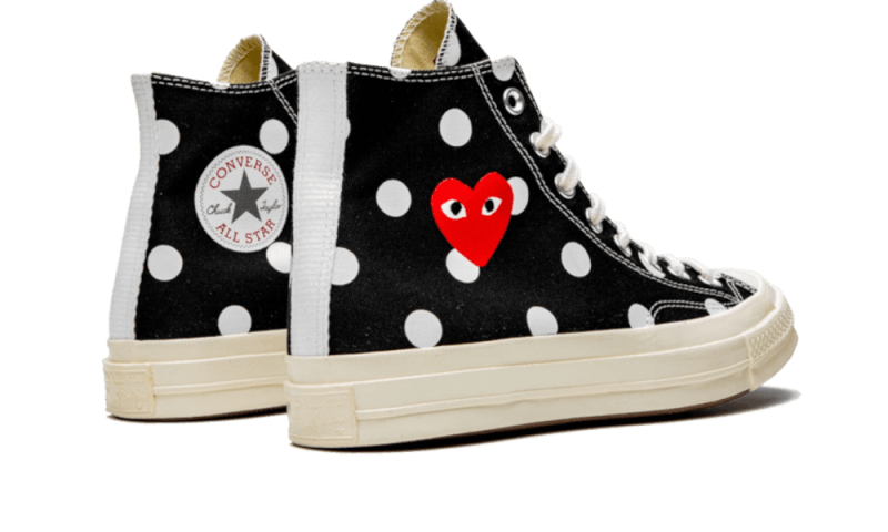 Chuck Taylor All-Star 70s Hi Comme des Garçons PLAY Polka Dot Black