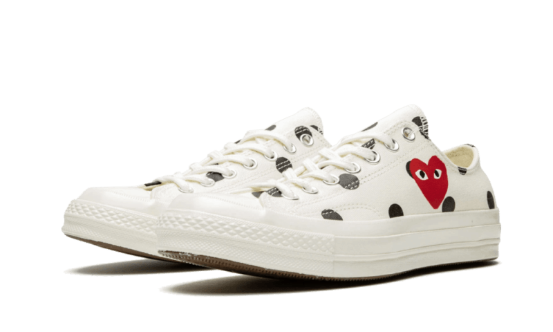 Chuck Taylor All-Star 70s Ox Comme des Garçons PLAY Polka Dot White