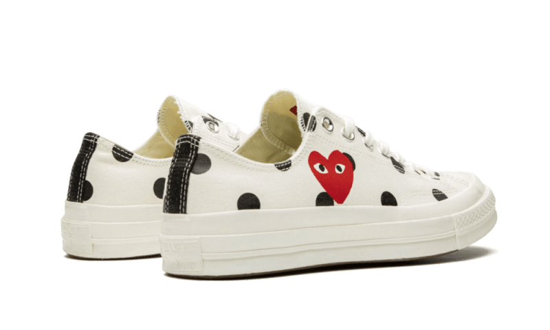 Chuck Taylor All-Star 70s Ox Comme des Garçons PLAY Polka Dot White