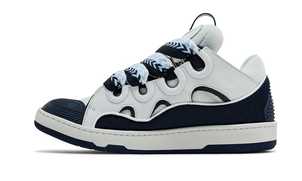 Curb White Navy Blue