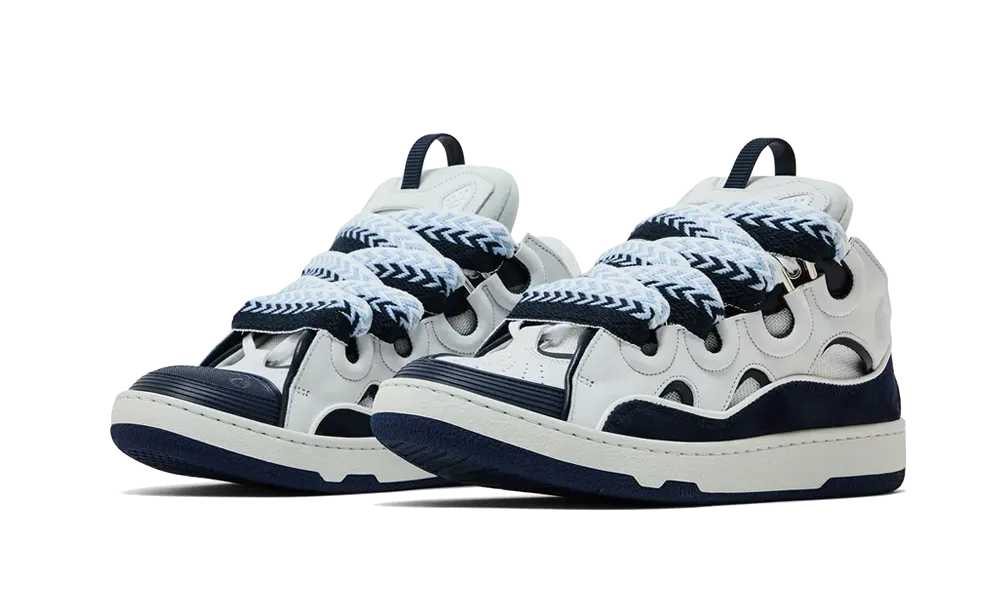 Curb White Navy Blue