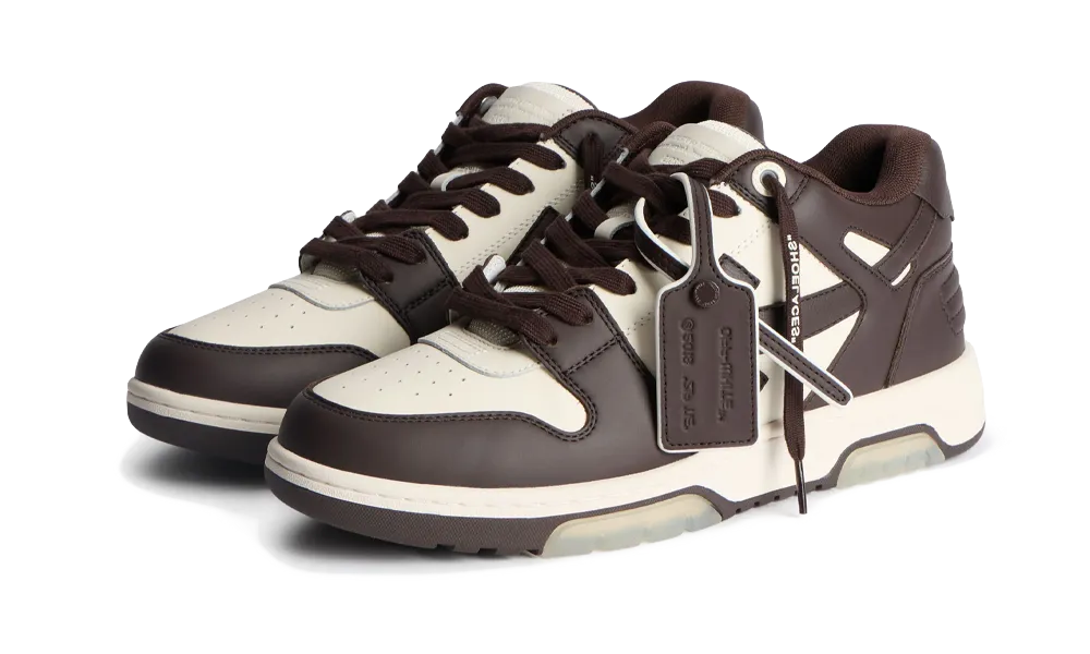 Out Of Office OOO Low Tops Chocolate White