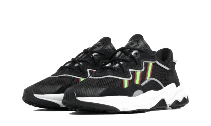 Ozweego Core Black Solar Green