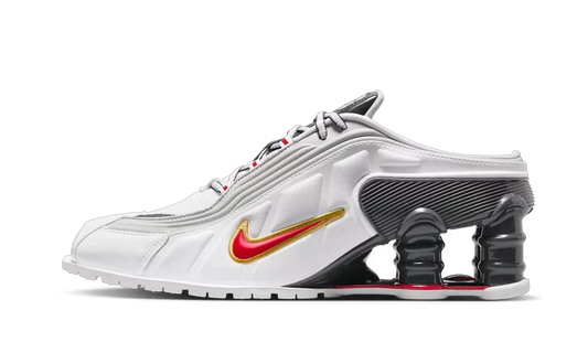 Shox MR4 Martine Rose White Varsity Red