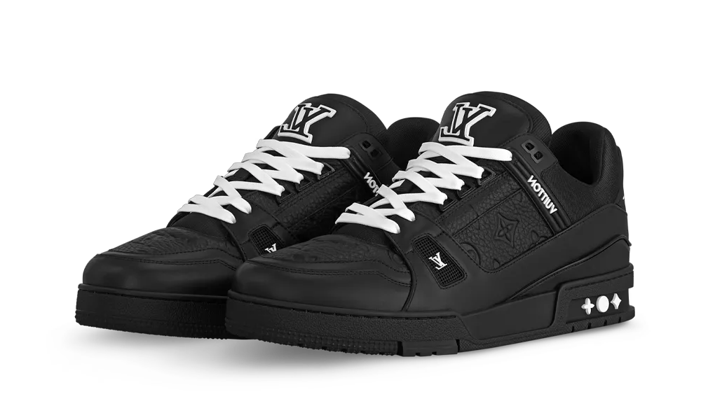 Trainer Black Embossed Monogram