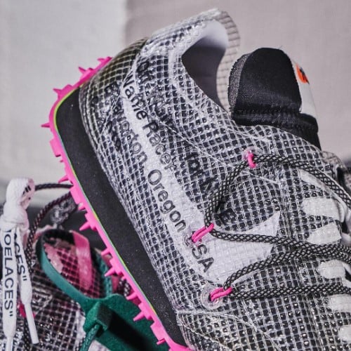Waffle Racer Off-White Black Fuchsia