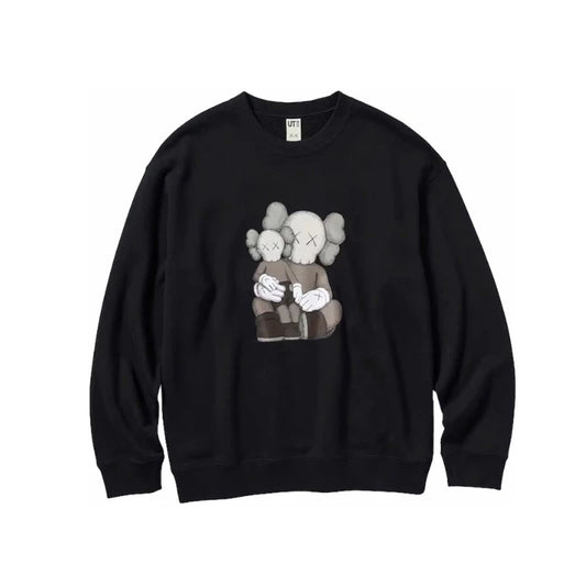 Sweat Uniqlo x Kaws — Black — Manches longues